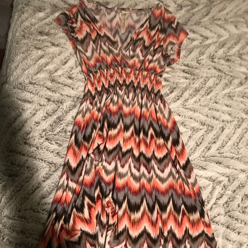 Aztec wrap dress
